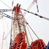 ���KҺ���p��̽���ھ�ץ�� hydraulic well digging grab of four rope and double lot ...