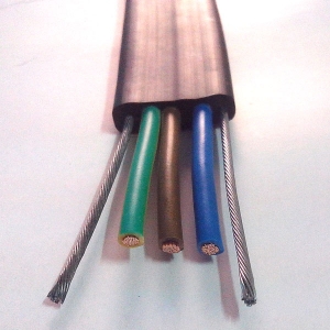 3о2.5ƽ��䓽z����|���ؙC(j��)��܇��|  2.5 core 3 square steel wire flat cable for  ...