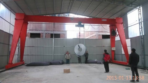 �R��5��MH�͆����Tʽ���ؙC(j��) MH type single girder gantry crane(5t in Linyi Shandon ...
